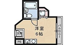 プライムプラザ五月ケ丘 ワンルームの間取図画像