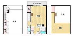 RIHITO一津屋GH ワンルームの間取図画像