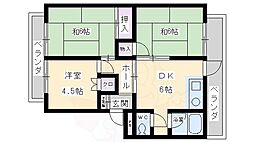 山内マンション 3DKの間取図画像