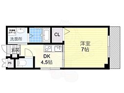 第11関根マンション 1DKの間取図画像