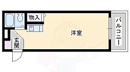 マザーアーク正雀 ワンルームの間取図画像