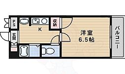 コスモセブン 1Kの間取図画像
