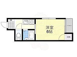 平ハツマンション 1Kの間取図画像