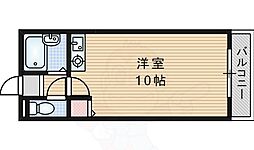 エリアント豊川 ワンルームの間取図画像