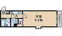 フォレスト2 1Kの間取図画像