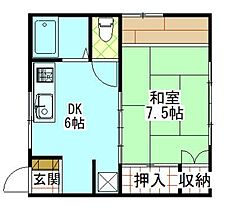 港北ハイツ 206 ｜ 秋田県秋田市土崎港北2丁目（賃貸アパート1DK・2階・27.87㎡） その2