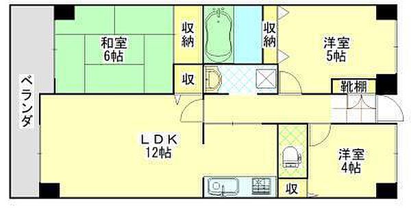 ヴェレーザ登町 310｜秋田県秋田市楢山登町(賃貸マンション3LDK・3階・70.01㎡)の写真 その2