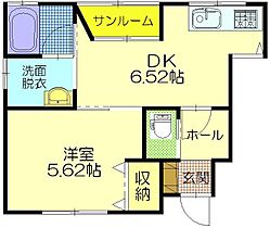 KヴィレッジE 1 ｜ 秋田県秋田市新屋表町（賃貸アパート1DK・1階・32.44㎡） その2