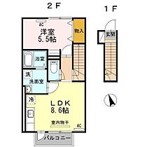 オリビエキャステーロ 202 ｜ 秋田県秋田市手形新栄町（賃貸アパート1LDK・2階・41.30㎡） その2