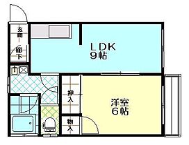 コーポ斉藤 13 ｜ 秋田県秋田市将軍野南5丁目（賃貸アパート1LDK・2階・39.60㎡） その2