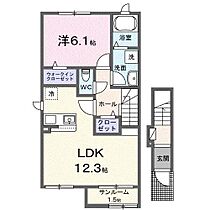 ウィステリア　I 201 ｜ 秋田県秋田市牛島西1丁目（賃貸アパート1LDK・2階・50.52㎡） その2