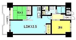 ラフェスタ秋田中通 2LDKの間取図画像