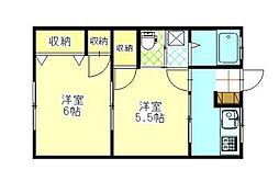 フェアーハウス・コマツ 2Kの間取図画像