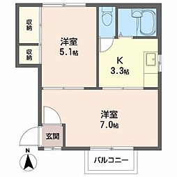 ステラN 2Kの間取図画像