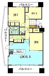 ランドシティ秋田駅前 3LDKの間取図画像