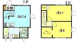 ポメロ 2DKの間取図画像