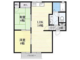 カサグランデ四番館  ｜ 大阪府茨木市星見町（賃貸アパート2LDK・2階・54.00㎡） その2