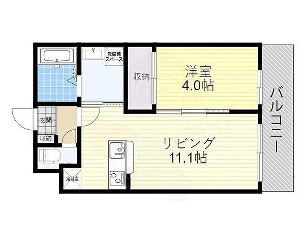 ヴァーダントM ｜大阪府茨木市中総持寺町(賃貸マンション1LDK・3階・36.36㎡)の写真 その2