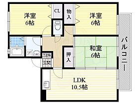 大阪府茨木市太田２丁目（賃貸マンション3LDK・2階・62.93㎡） その2