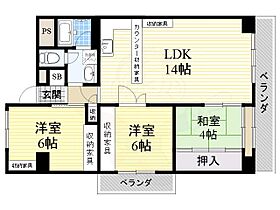 千里王子高層住宅B棟  ｜ 大阪府吹田市山田西３丁目33番（賃貸マンション3LDK・1階・73.02㎡） その2