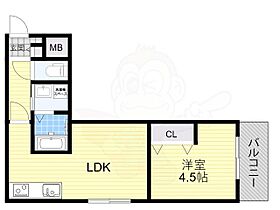 大阪府茨木市丑寅２丁目（賃貸アパート1LDK・2階・33.70㎡） その2