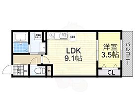 クオーレ南正雀  ｜ 大阪府吹田市南正雀１丁目（賃貸アパート1LDK・1階・31.08㎡） その2