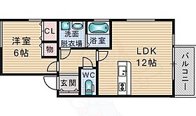 ストーク小野原B棟  ｜ 大阪府箕面市小野原東１丁目（賃貸アパート1LDK・1階・40.95㎡） その2