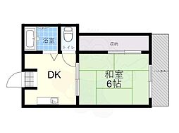 ハイツアーバン2 1Kの間取図画像