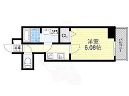 ARCA正雀 8階1Kの間取り