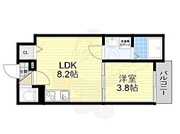 MAXIV CITY大阪吹田 1階1LDKの間取り