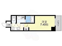 ARCA正雀 4階1Kの間取り