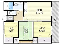 間取図画像 3LDK