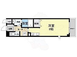 ミルコリーヌ ワンルームの間取図画像