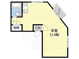 ラビアンヌ・レポー ワンルームの間取図画像
