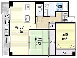 グリーンガーデン 2LDKの間取図画像