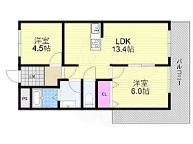 サンメゾン3  ｜ 大阪府大阪市東淀川区小松３丁目（賃貸マンション2LDK・5階・48.00㎡） その2