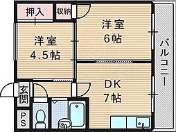 間取図画像 2DK