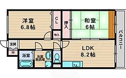 ラヴィルヌーヴェルドゥ 2LDKの間取図画像