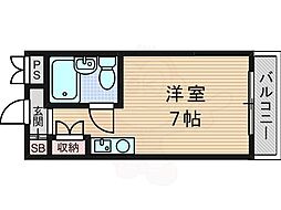 マンション佐和 ワンルームの間取図画像