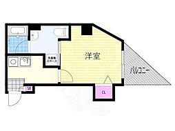 ハイツアスク 1Kの間取図画像