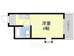 メゾン・ド・スラン 1Kの間取図画像
