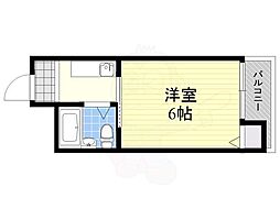 エクト1 1Kの間取図画像