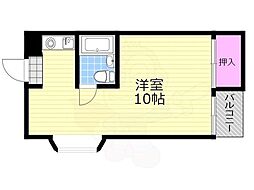 プロミネント相川 ワンルームの間取図画像