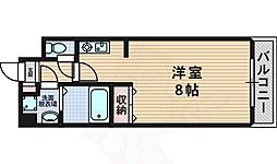 リセス・コート2 ワンルームの間取図画像