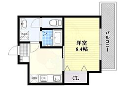 サンドリーム3 1Kの間取図画像