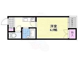 サンロイヤル柴島パート5 1Kの間取図画像