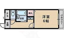 サンライズマンション 1Kの間取図画像