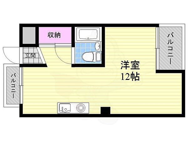 パッセージ豊里 ｜大阪府大阪市東淀川区豊里５丁目(賃貸マンション1R・4階・27.00㎡)の写真 その2