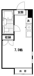 岡村マンションの間取図画像