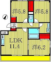 間取図画像 3LDK